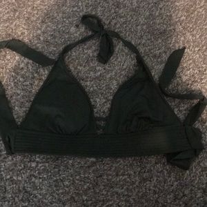 Army green bikini top